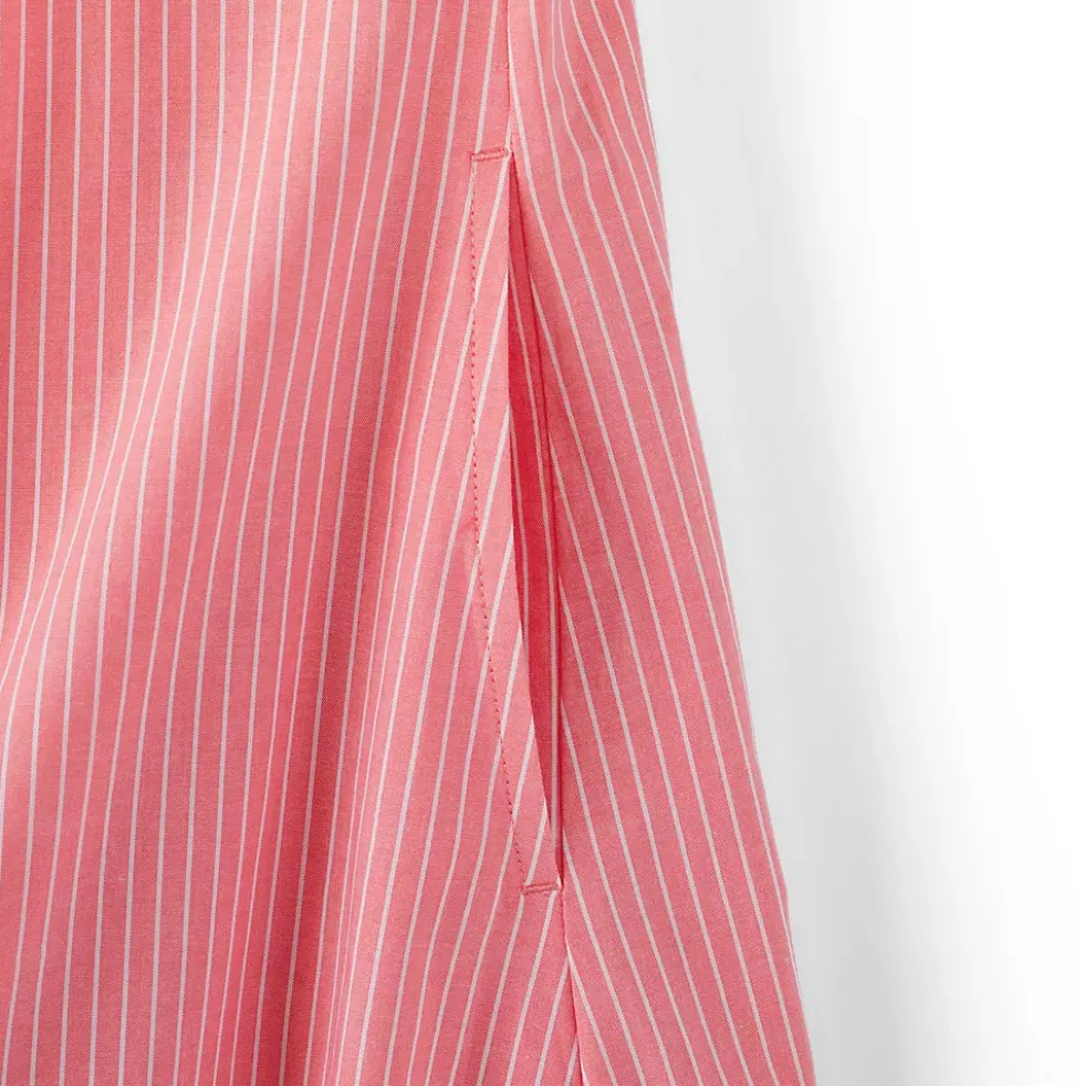 Women's Princess Seamed Cotton Poplin Midi Dress