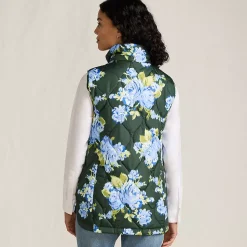 Women's Print FeatherFree Quilted Insulated Vest