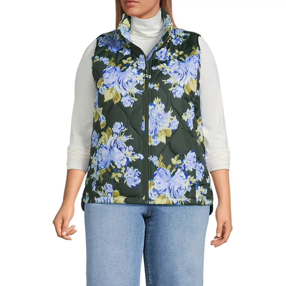 Women's Print FeatherFree Quilted Insulated Vest