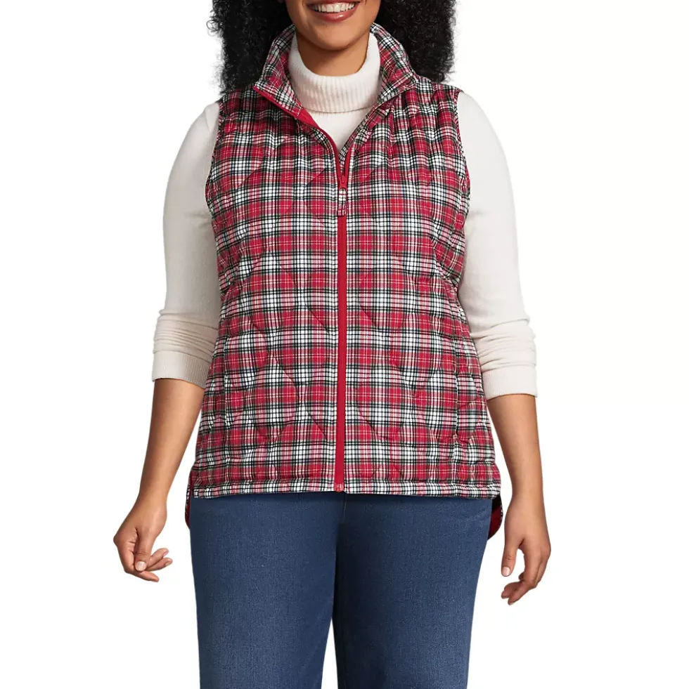 Women's Print FeatherFree Quilted Insulated Vest