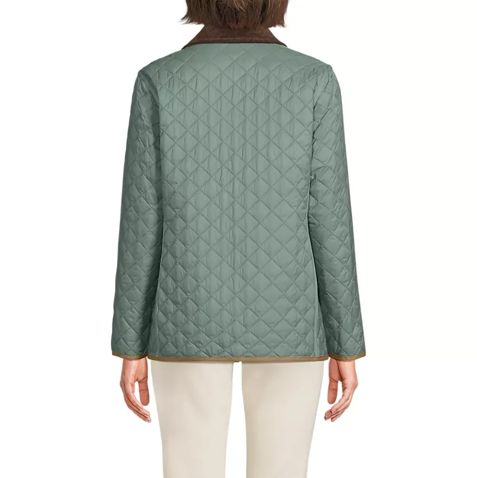 Women's Print Reversible Barn Quilted Insulated Jacket