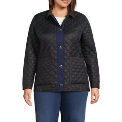 Women's Print Reversible Barn Quilted Insulated Jacket