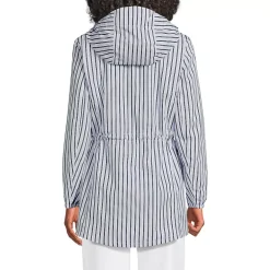 Women's Print Waterproof Hooded Packable Raincoat
