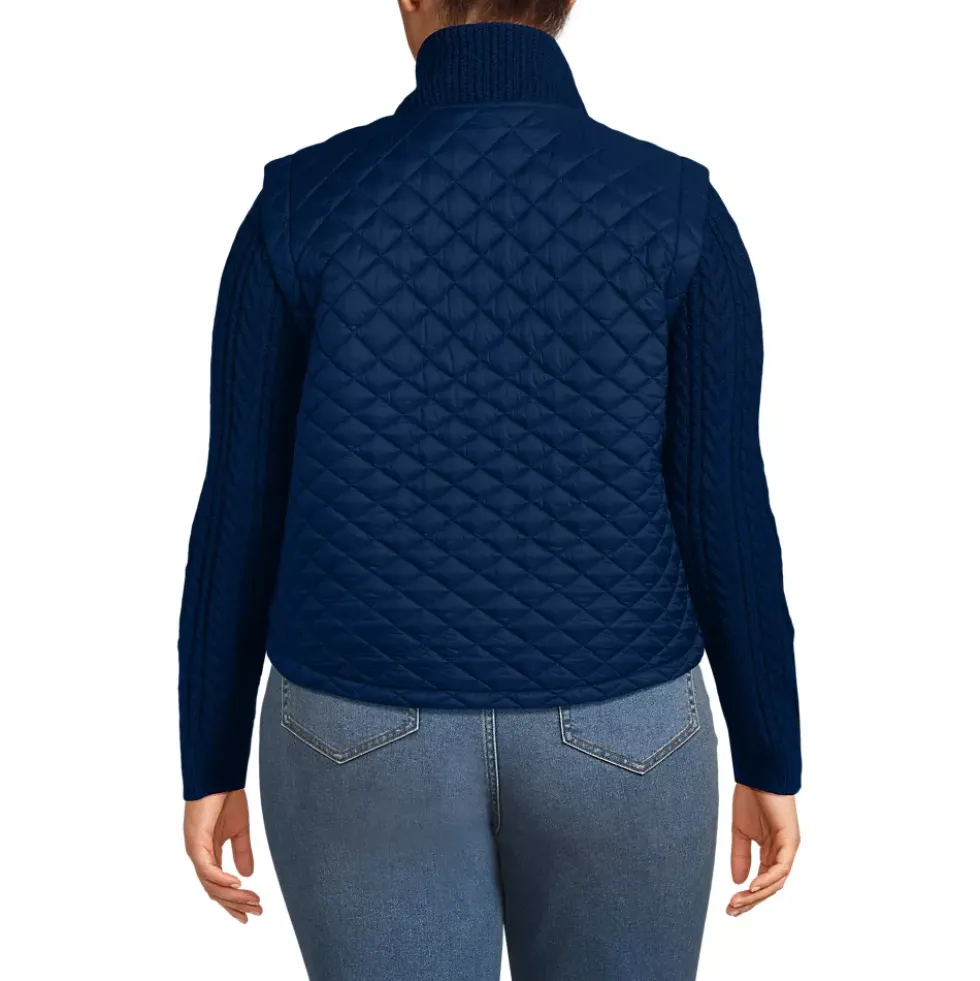 Women's Quilted Sweater Hybrid Barn Jacket