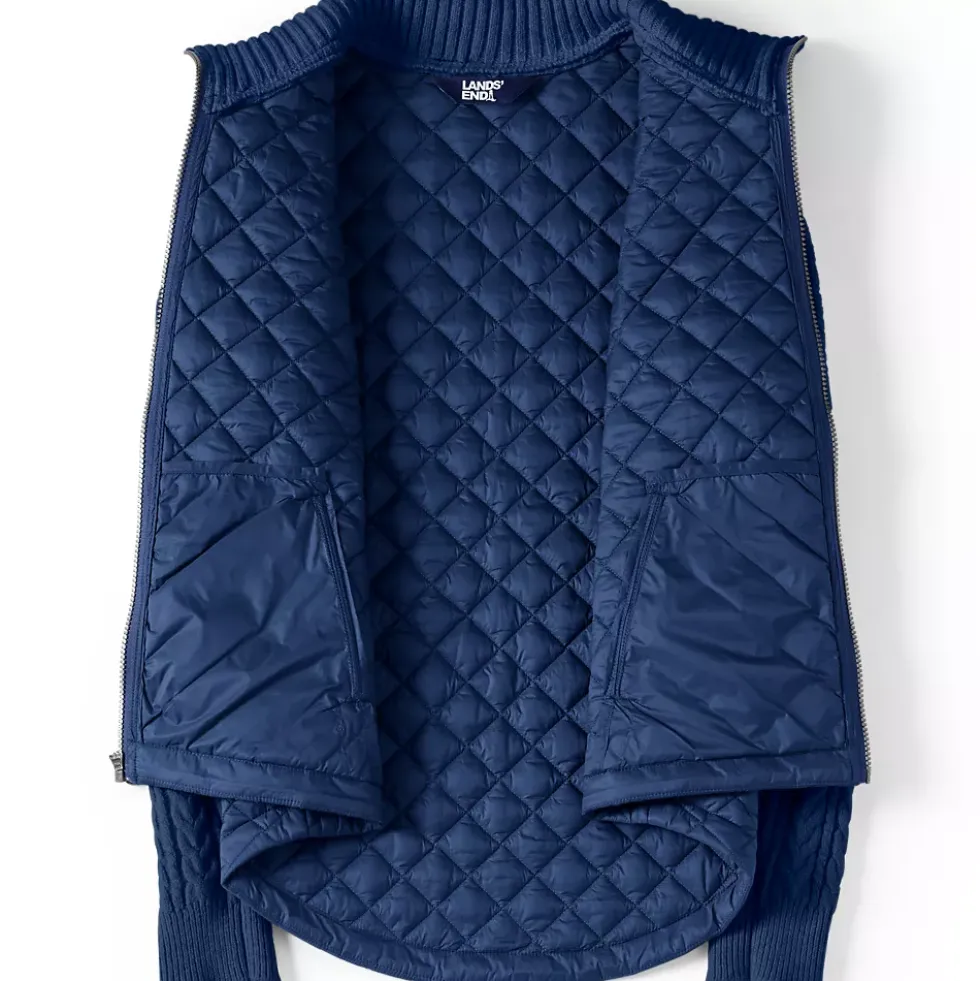 Women's Quilted Sweater Hybrid Barn Jacket