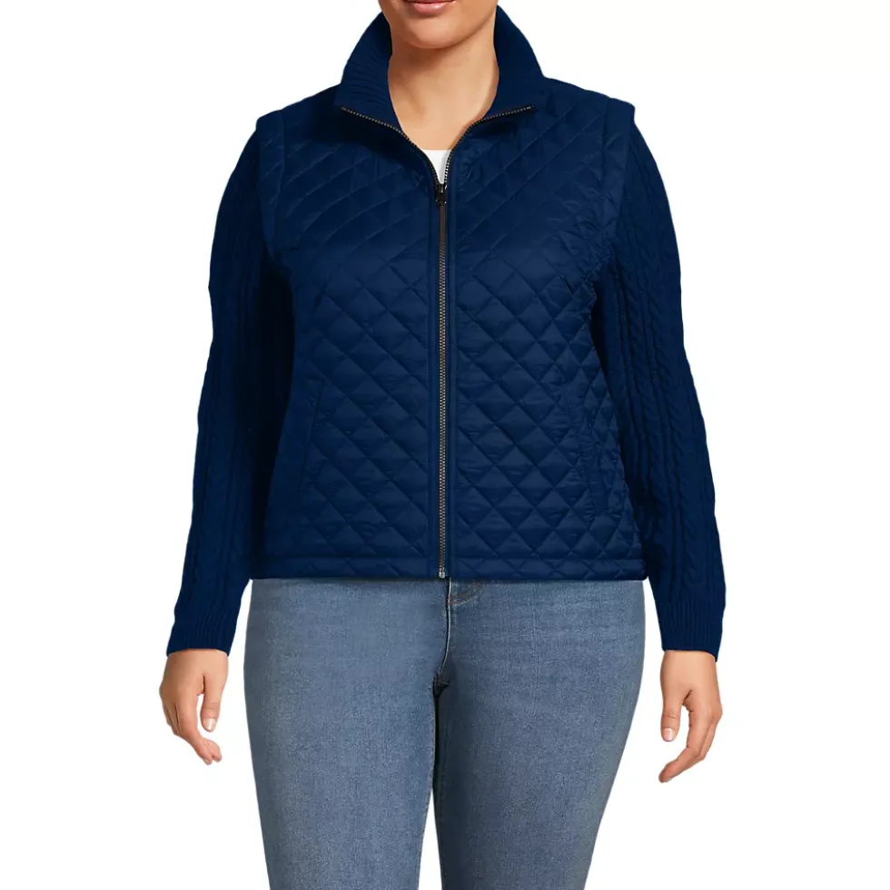 Women's Quilted Sweater Hybrid Barn Jacket