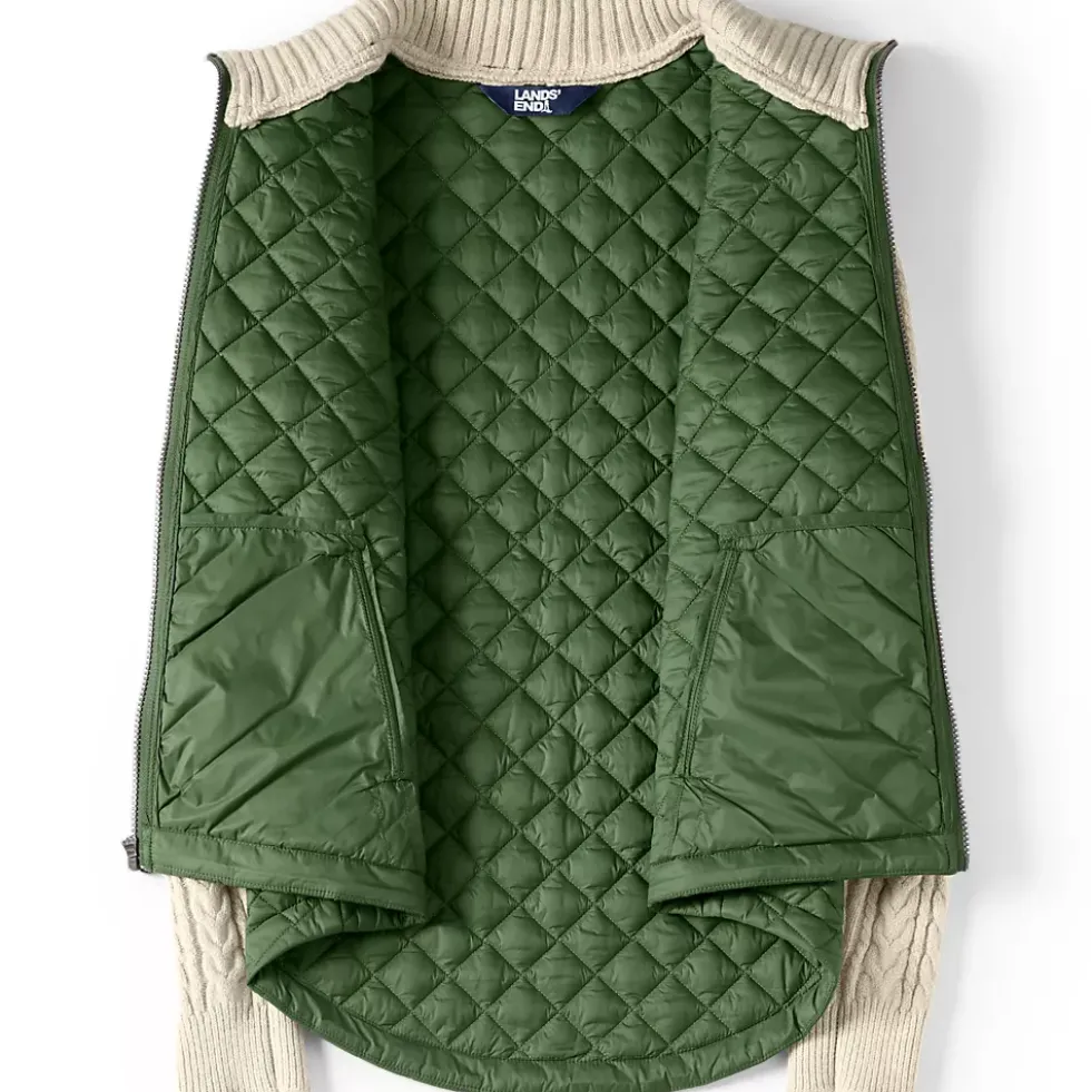 Women's Quilted Sweater Hybrid Barn Jacket