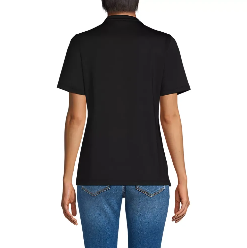Women's Rapid Dry Short Sleeve V-Neck Henley Shirt