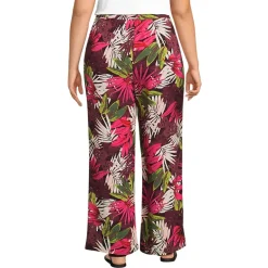 Women's Rayon High Rise Wide Leg Pants - Set Bottom
