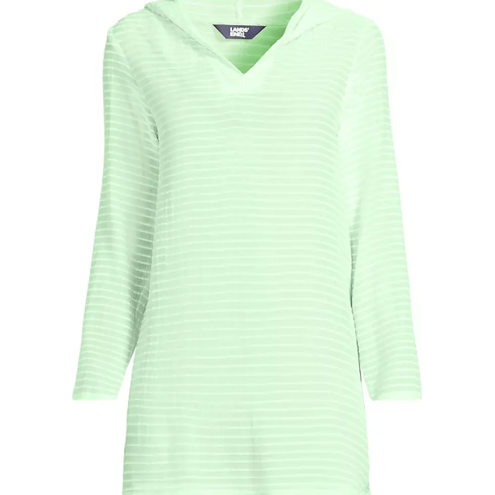 Women's Rayon Rib Hooded Mini Cover-up Dress