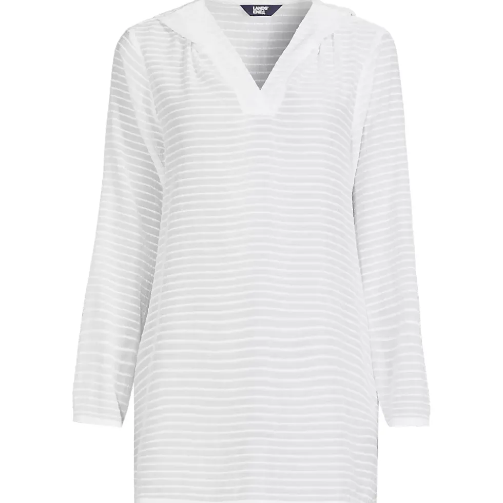 Women's Rayon Rib Hooded Mini Cover-up Dress