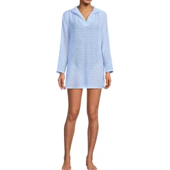 Women's Rayon Rib Hooded Mini Cover-up Dress