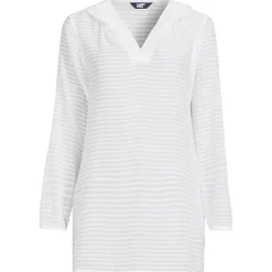 Women's Rayon Rib Hooded Mini Cover-up Dress