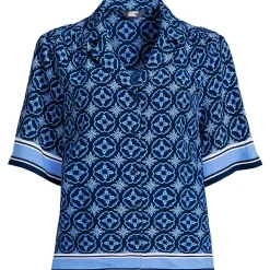 Women's Rayon Short Sleeve Camp Shirt