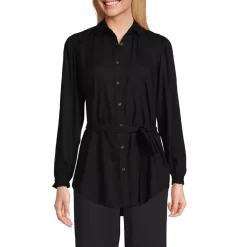 Women's Rayon Tie Waist Shirt