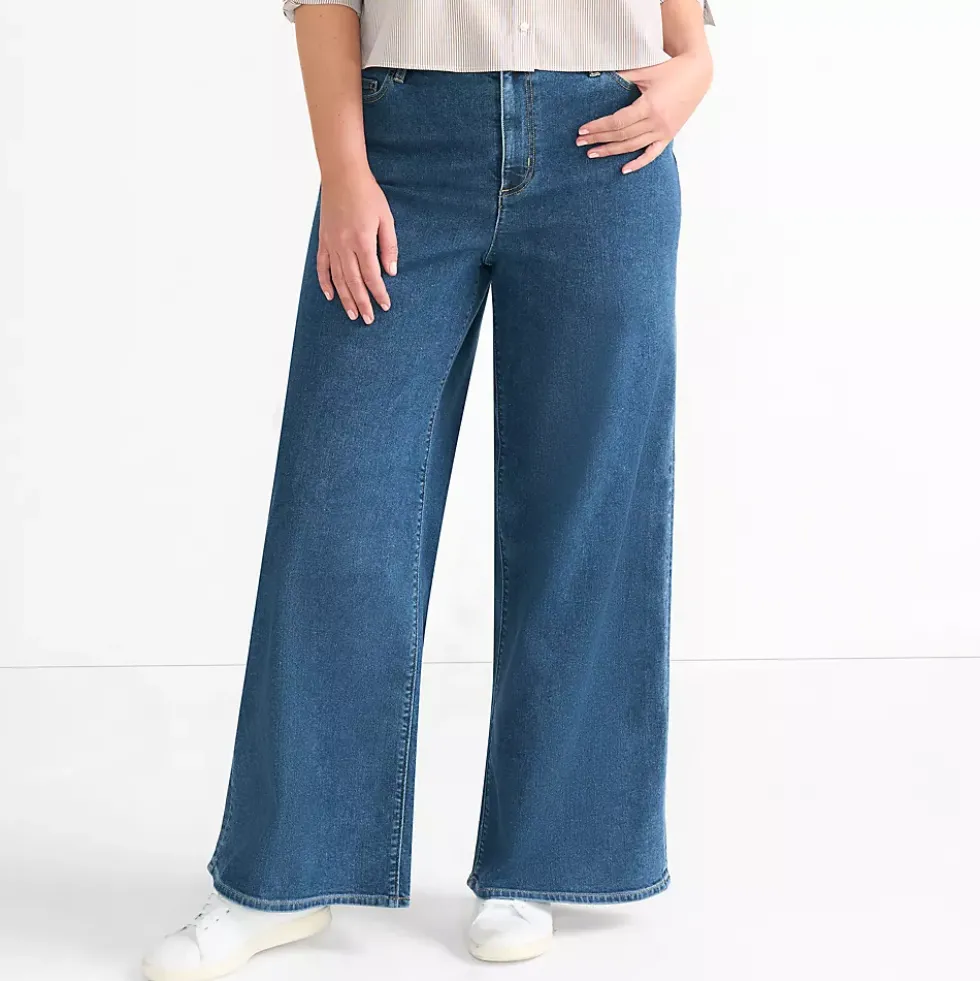 Women's Recover Denim High Rise Extra Wide Leg Jeans