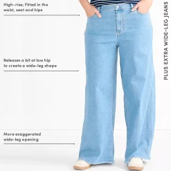 Women's Recover Denim High Rise Extra Wide Leg Jeans