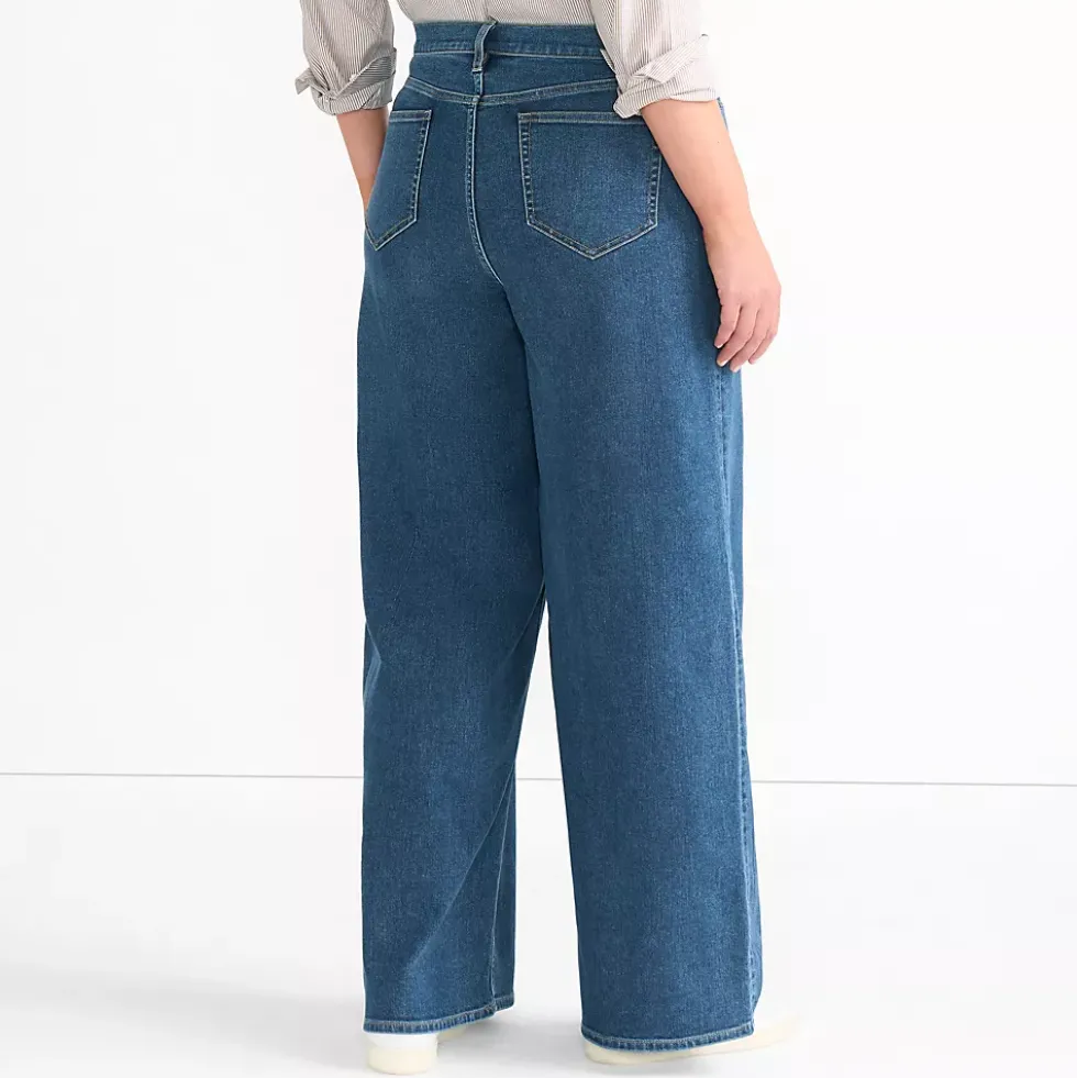 Women's Recover Denim High Rise Extra Wide Leg Jeans