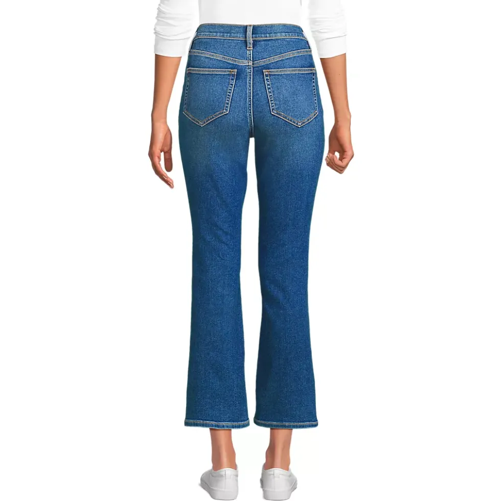 Women's Recover Denim High Rise Kick Flare Crop Jeans