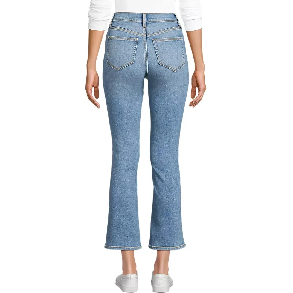 Women's Recover Denim High Rise Kick Flare Crop Jeans