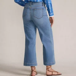 Women's Recover Denim High Rise Wide Leg Crop Jeans
