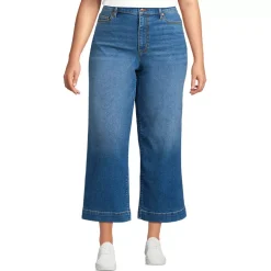 Women's Recover Denim High Rise Wide Leg Crop Jeans