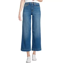 Women's Recover Denim High Rise Wide Leg Crop Jeans