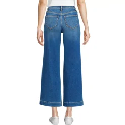 Women's Recover Denim High Rise Wide Leg Crop Jeans