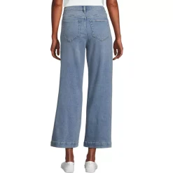 Women's Recover Denim High Rise Wide Leg Crop Jeans