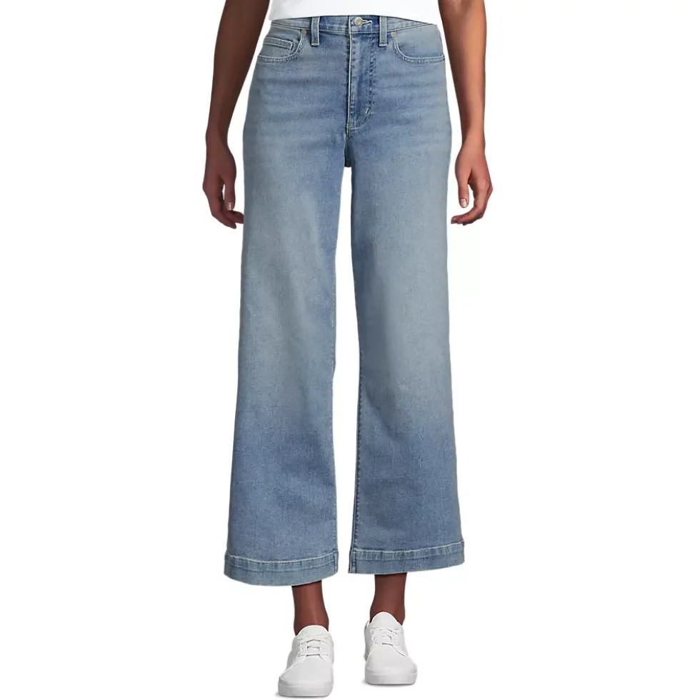 Women's Recover Denim High Rise Wide Leg Crop Jeans
