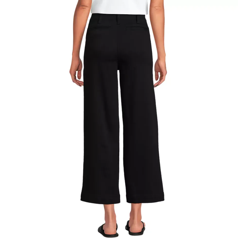 Women's Recover Denim High Rise Patch Pocket Extra Wide Leg Crop Jeans
