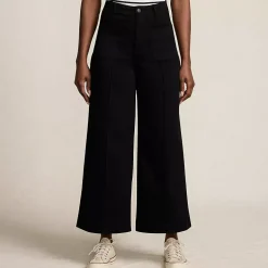 Women's Recover Denim High Rise Patch Pocket Extra Wide Leg Crop Jeans