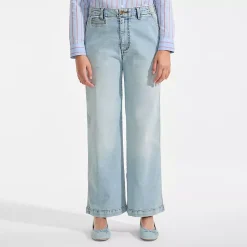 Women's Recover Denim Mid Rise Wide Leg Ankle Jeans