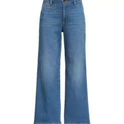 Women's Recover Denim Mid Rise Wide Leg Ankle Jeans
