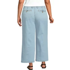 Women's Recover Denim Mid Rise Wide Leg Ankle Jeans