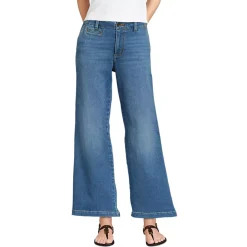 Women's Recover Denim Mid Rise Wide Leg Ankle Jeans