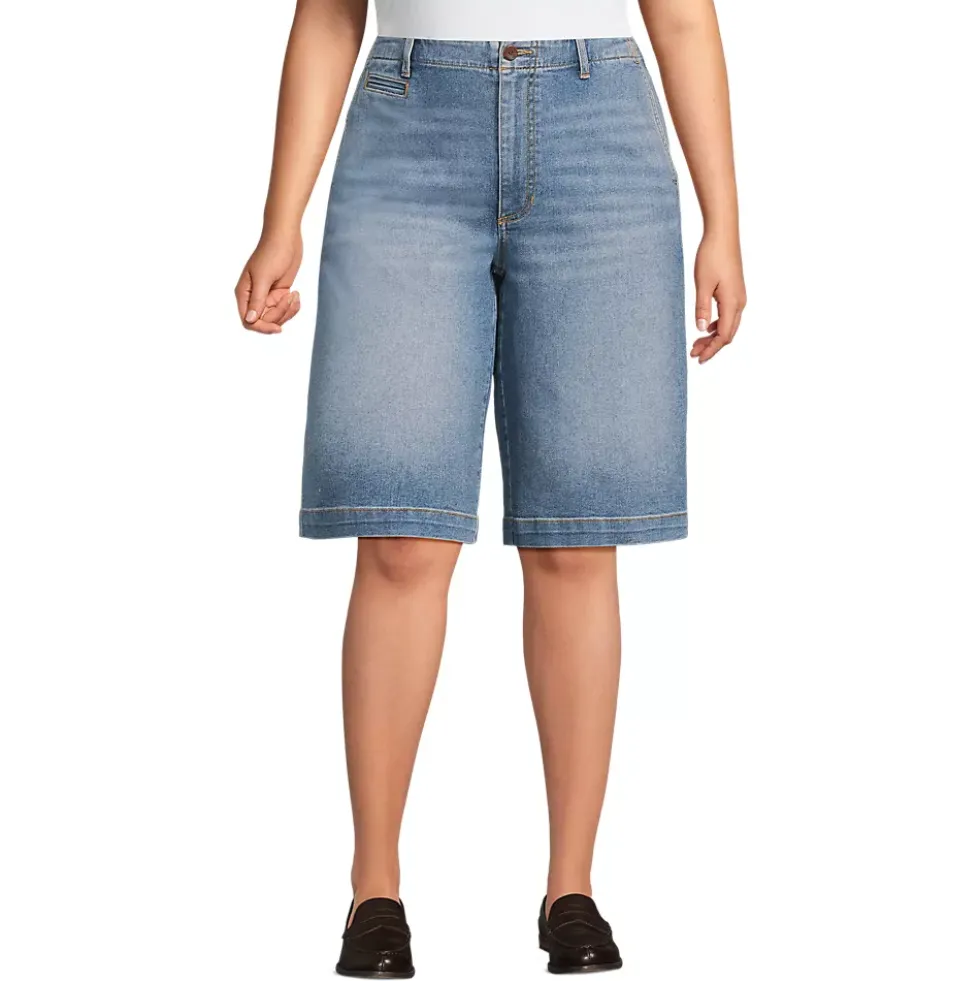 Women's Recover Denim Mid Rise 12" Trouser Shorts
