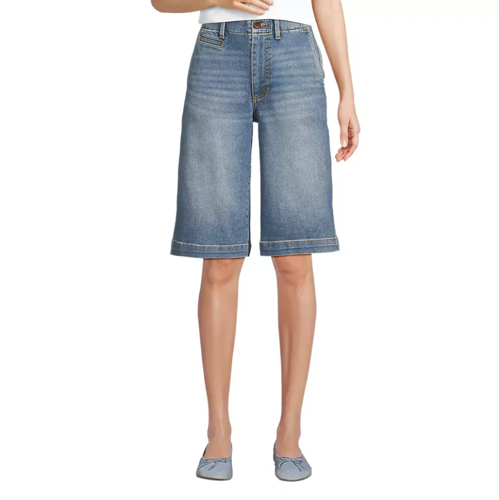 Women's Recover Denim Mid Rise 12" Trouser Shorts