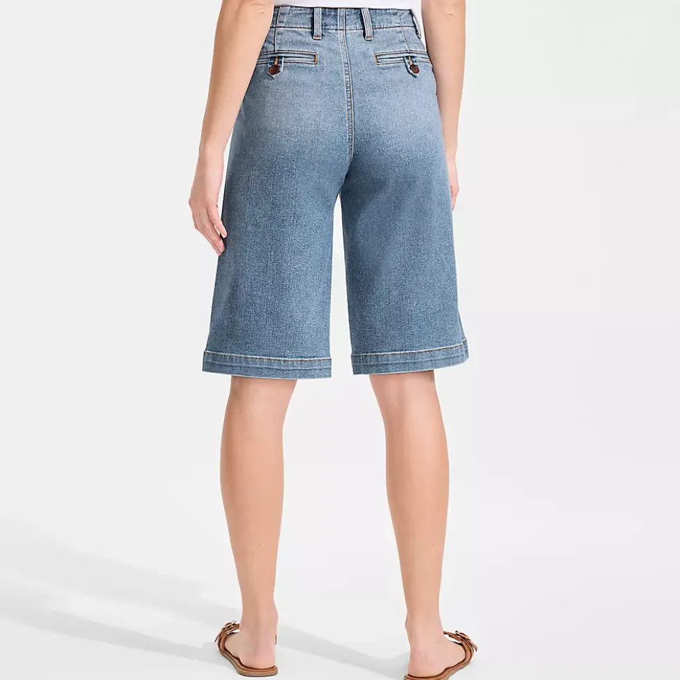 Women's Recover Denim Mid Rise 12" Trouser Shorts