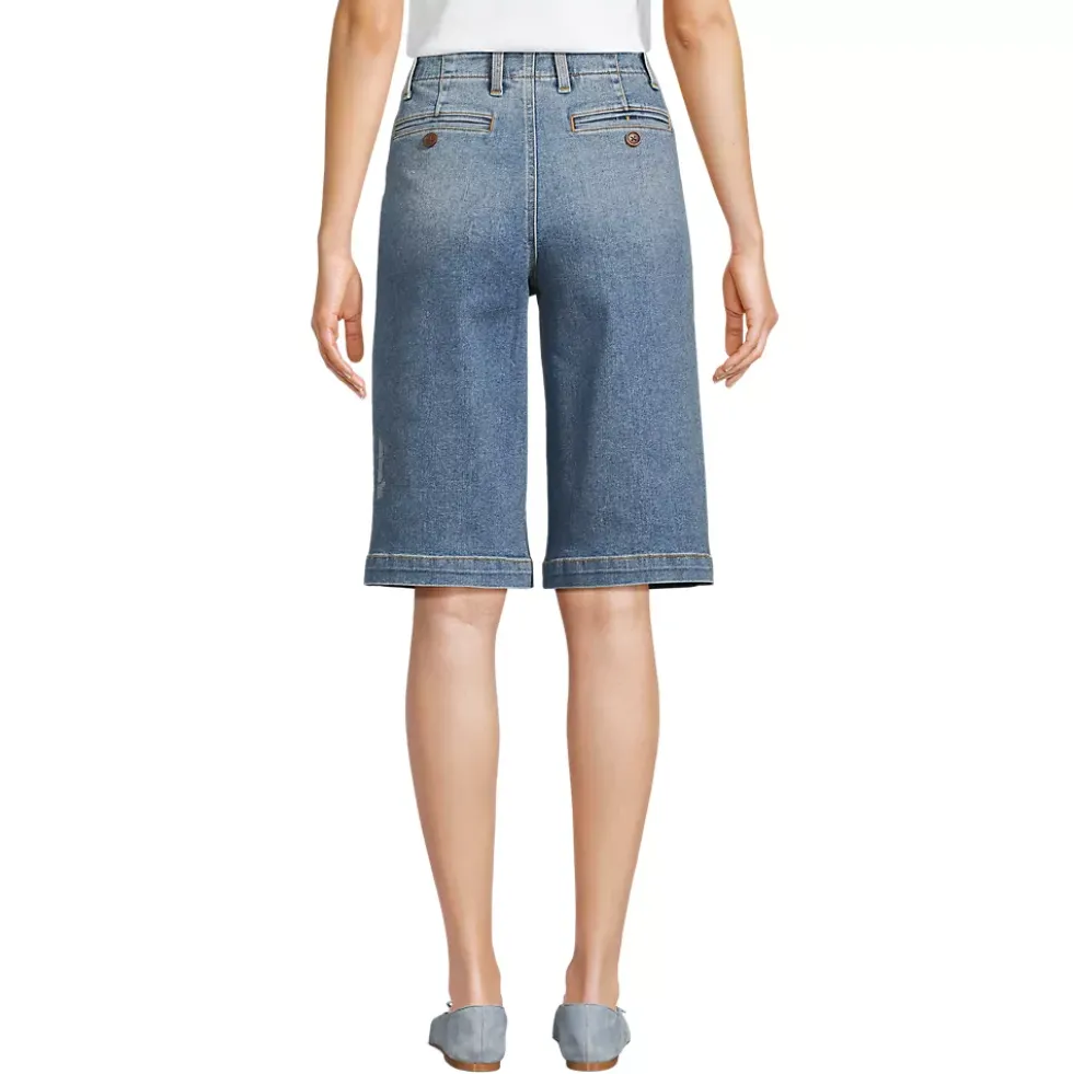 Women's Recover Denim Mid Rise 12" Trouser Shorts