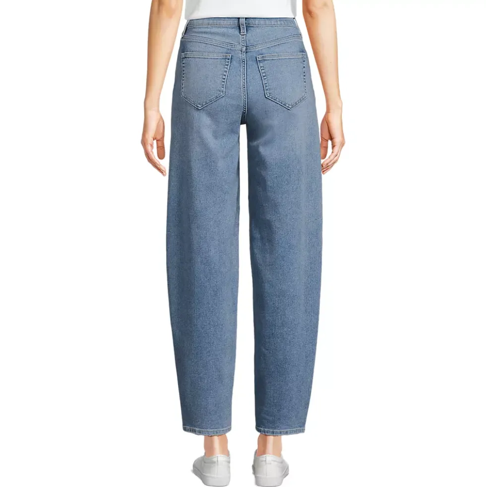 Women's Recover High Rise Barrel Leg Ankle Jeans