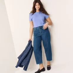 Women's Recover High Rise Barrel Leg Ankle Jeans