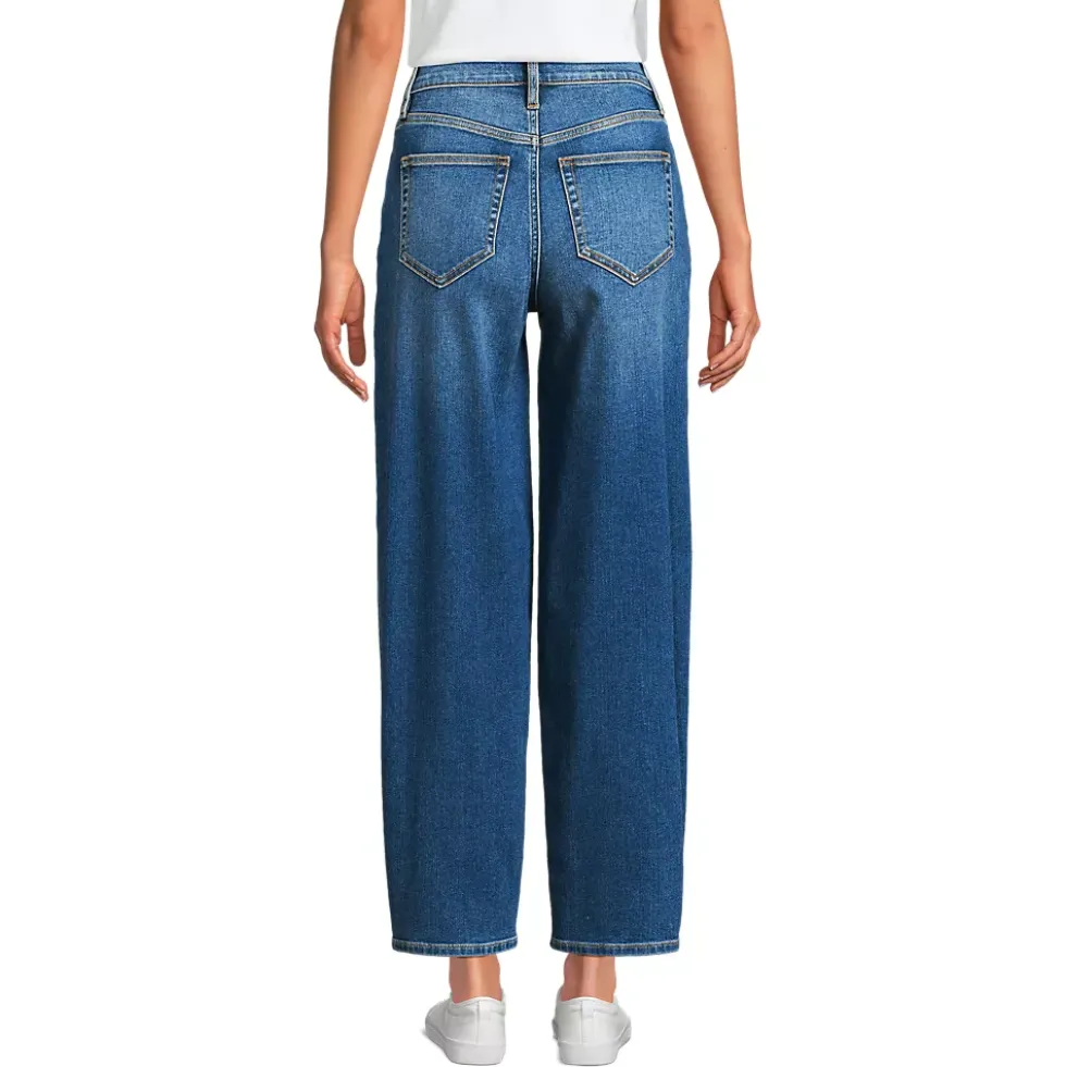 Women's Recover High Rise Barrel Leg Ankle Jeans