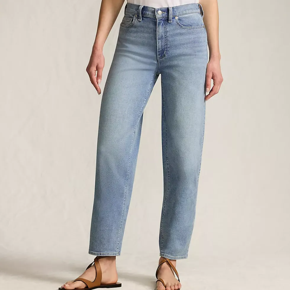 Women's Recover High Rise Barrel Leg Ankle Jeans