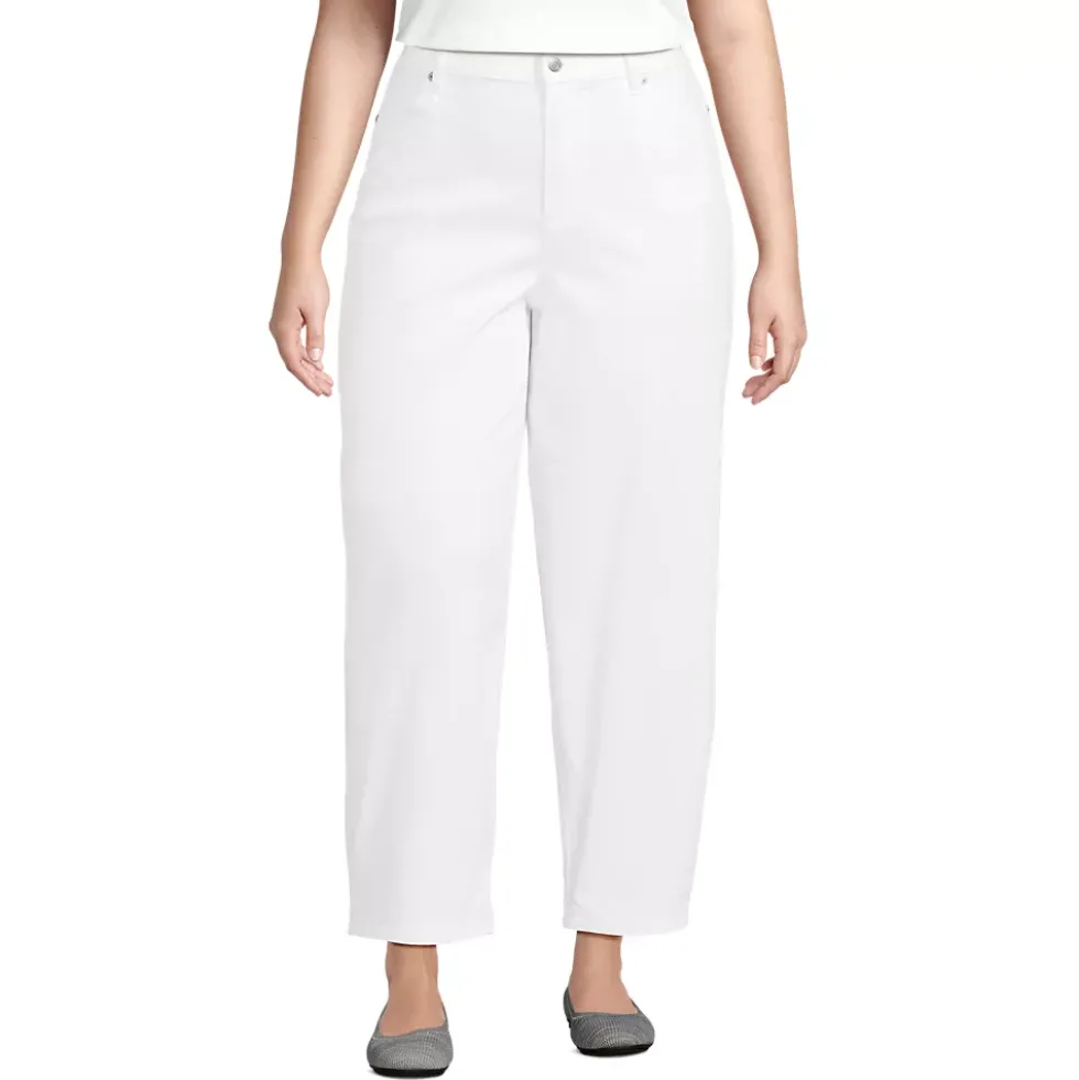 Women's Recover High Rise Barrel Leg Ankle Jeans