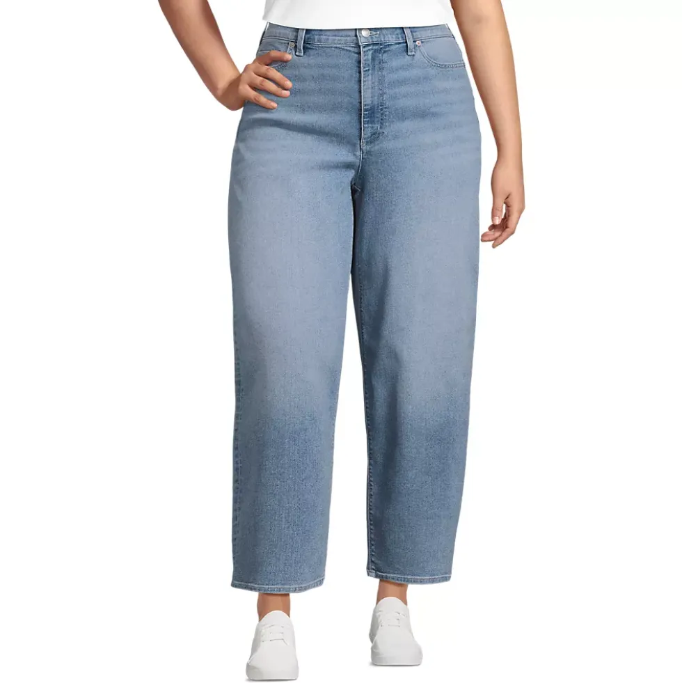 Women's Recover High Rise Barrel Leg Ankle Jeans