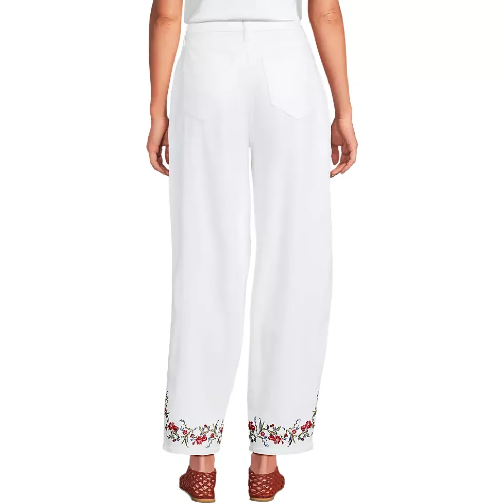 Women's Recover High Rise Barrel Leg Ankle Jeans