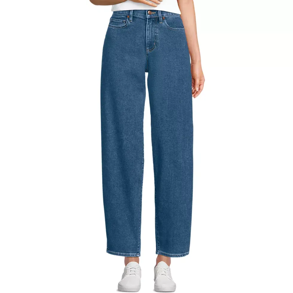 Women's Recover High Rise Barrel Leg Ankle Jeans