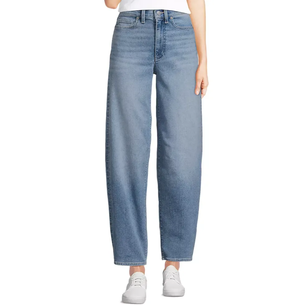Women's Recover High Rise Barrel Leg Ankle Jeans
