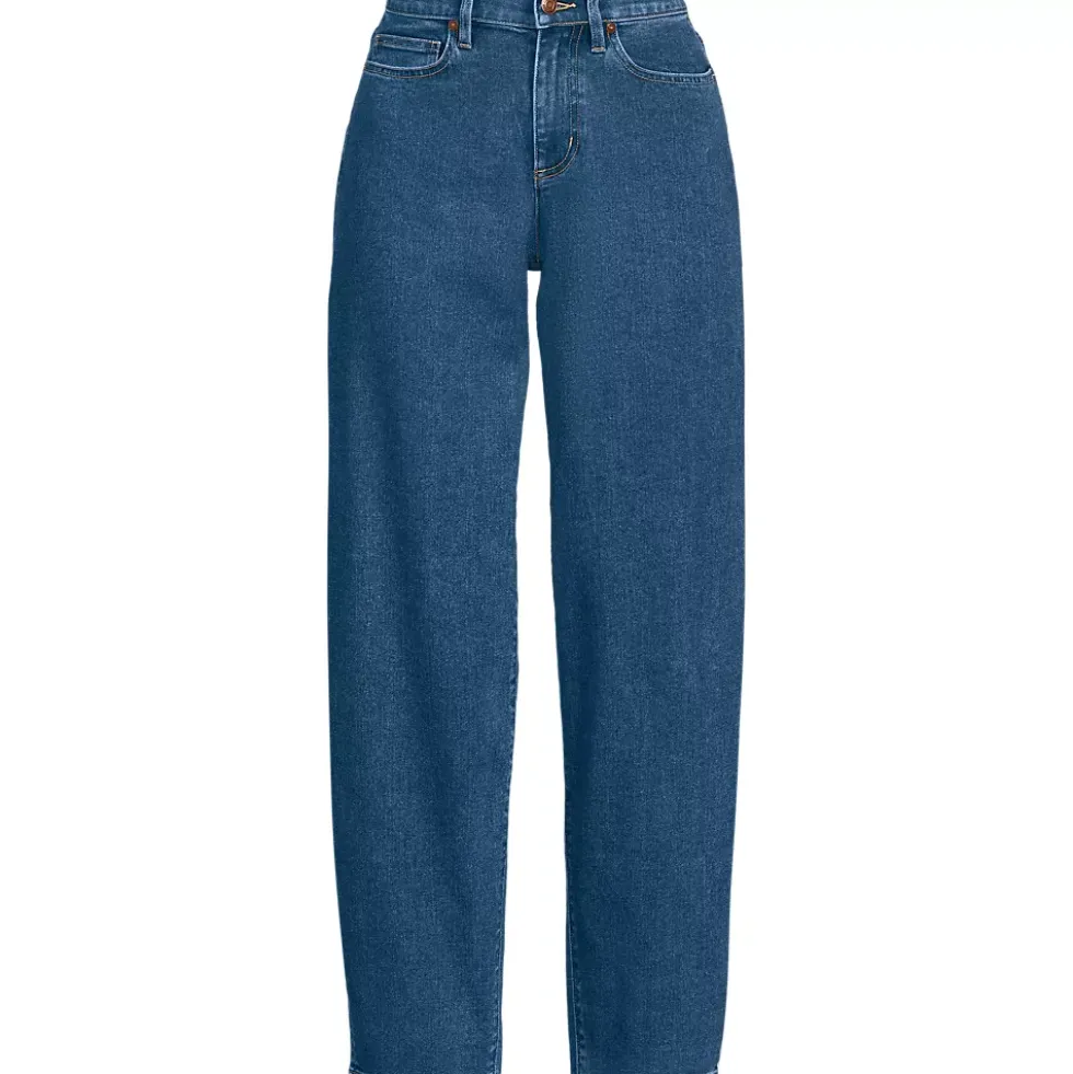Women's Recover High Rise Barrel Leg Ankle Jeans